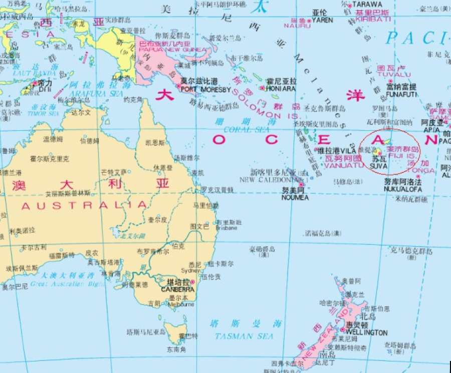 fiji map